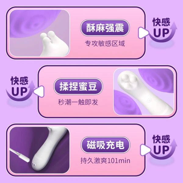 女用柔软揉捏震动器：圖片 3