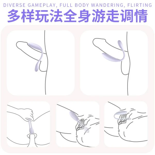 多用途可弯曲穿戴女性情侶共用自慰器：圖片 3